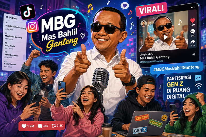 Jingle “MBG Mas Bahlil Ganteng” Viral, Partisipasi Gen Z di Ruang Digital