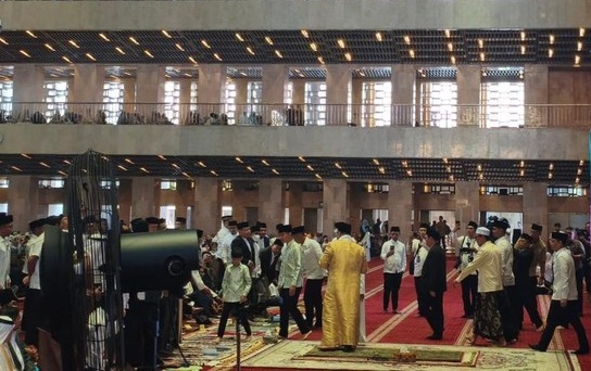 Idul Adha 1447 H, Gibran Salat di Masjid Istiqlal