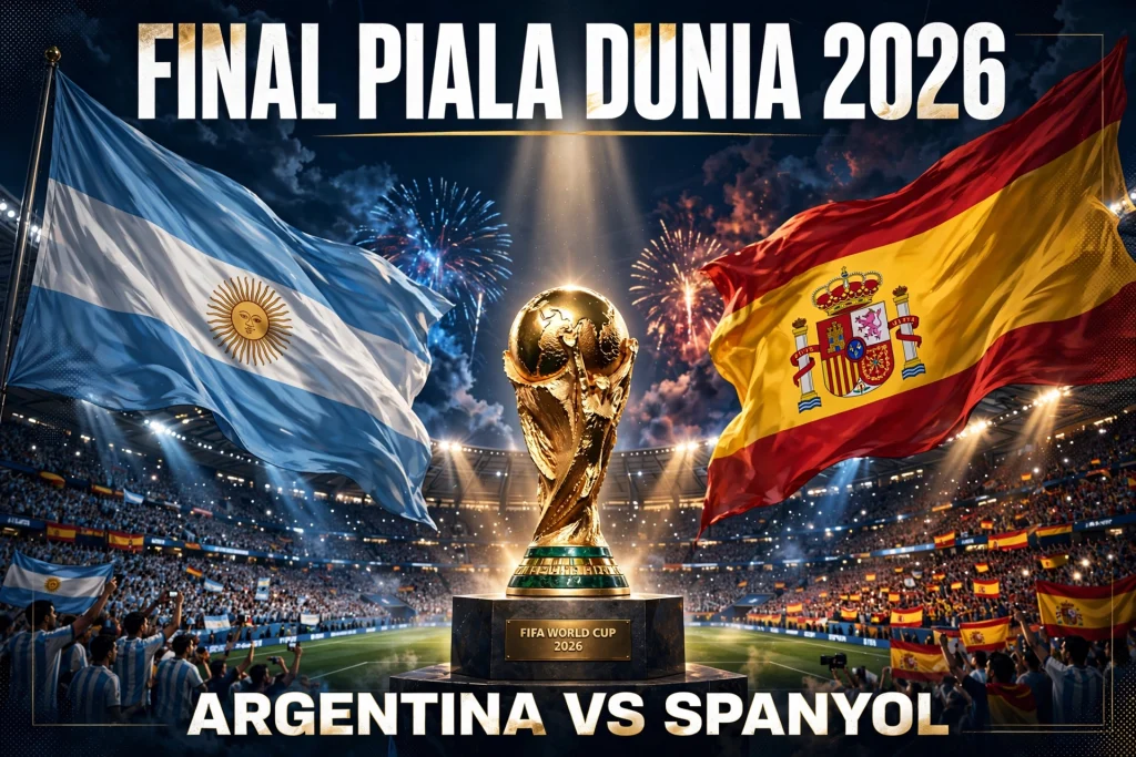 Sang Juara Argentina Ditantang Spanyol di Final Piala Dunia 2026